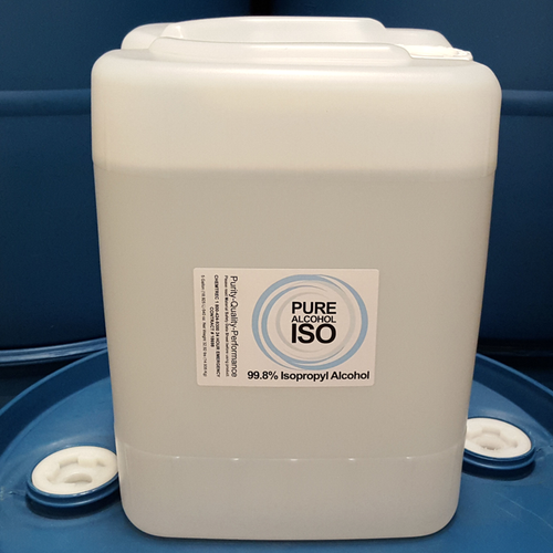 Container of 5 Gallon 98.9% Pure Isopropyl Alcohol (ISO)